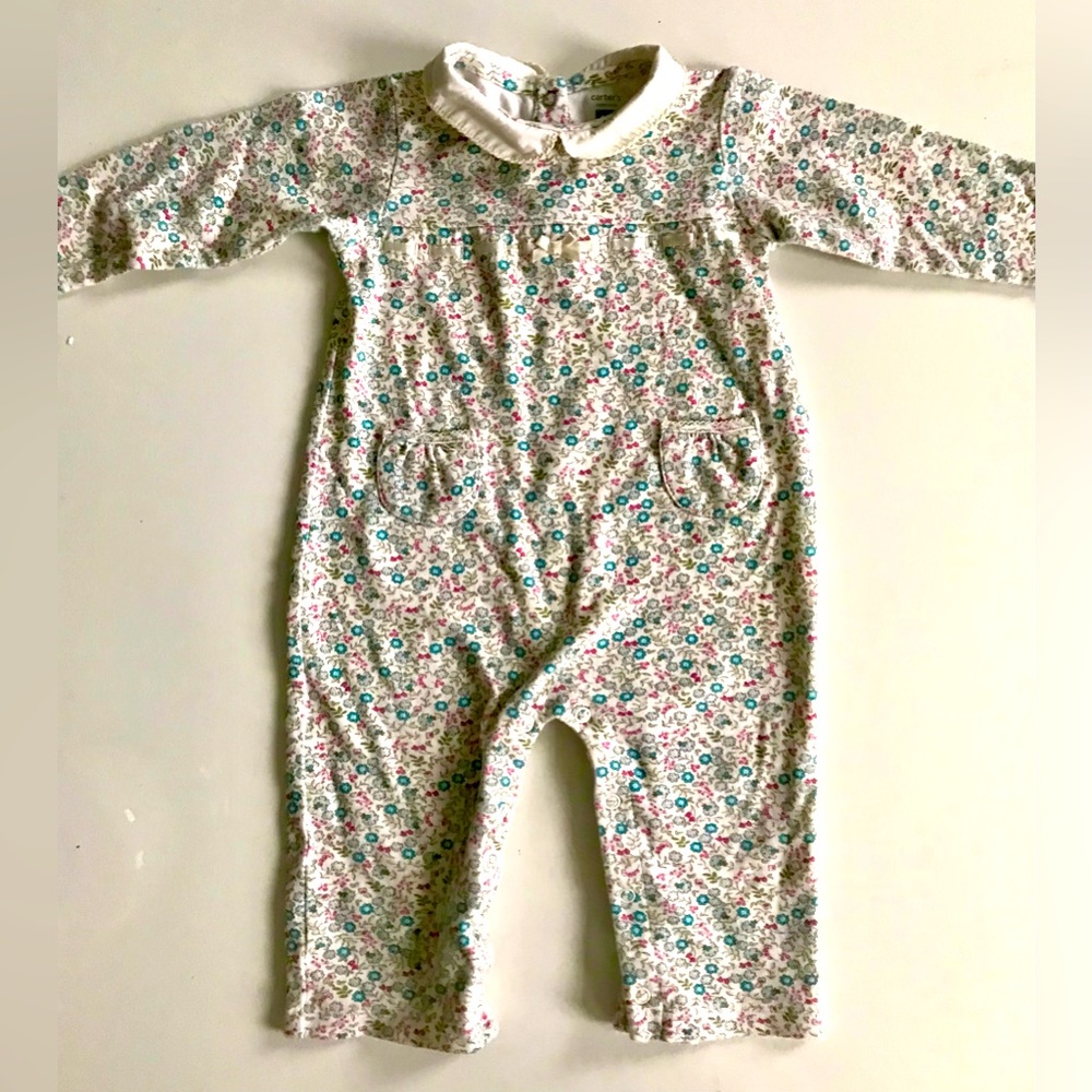 Carter's Girls’ Floral Romper/One-Piece - 18 Months